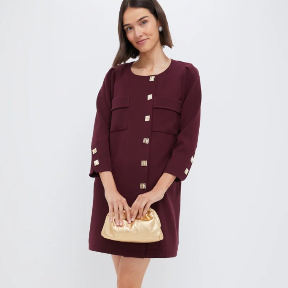 Tuckernuck Oxblood Barnett Mini Dress NWT